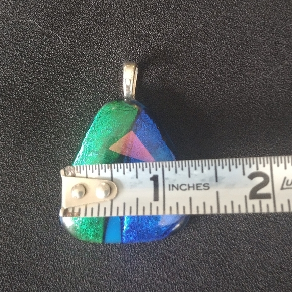 Green and Blue Glass Pendant - Picture 8 of 8